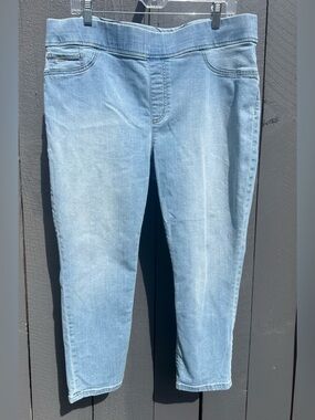 LRL Ralph Lauren Pull On Ankle Cropped Leggings Jeggings 16